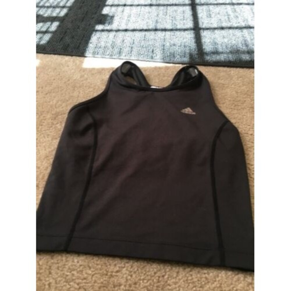 Adidas Climacool Women's Black Active Sleeveless Shirt Top Tank Top Size Medium